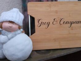 Planche à découper en bambou personnalisable